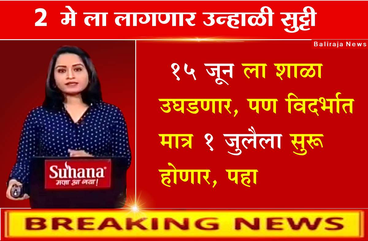 maharashtraa school acedamic year will start from 15th June